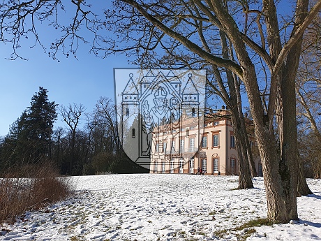 Schönbusch Schloss Schnee Februar 2021